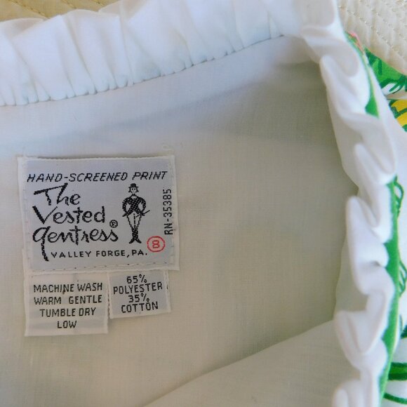 NOS Vested Gentress Scottsdale Tucson Joshua Tree Palm Springs cactus dress sz 8 - Picture 11 of 16